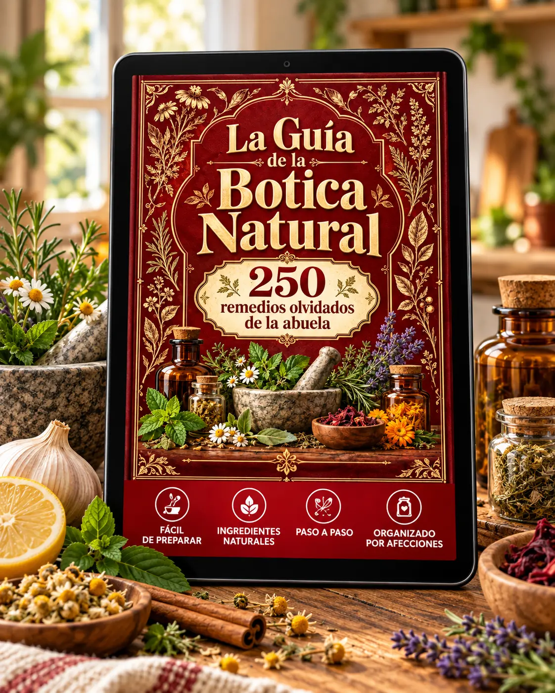 La Guía de la Botica Natural en tablet